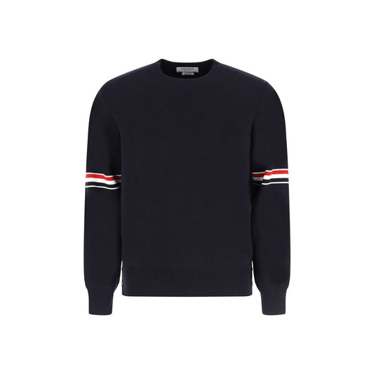 Thom Browne Blue Cotton Sweatshirt