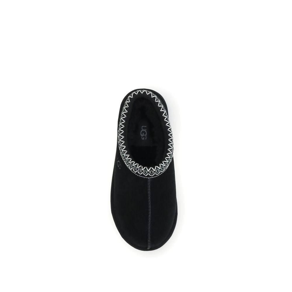 UGG Black Leather Clogs