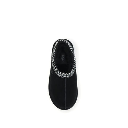 UGG Black Leather Clogs