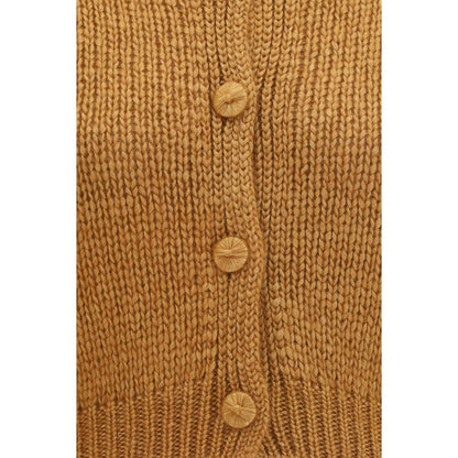 Forte_Forte Brown Silk Cardigan