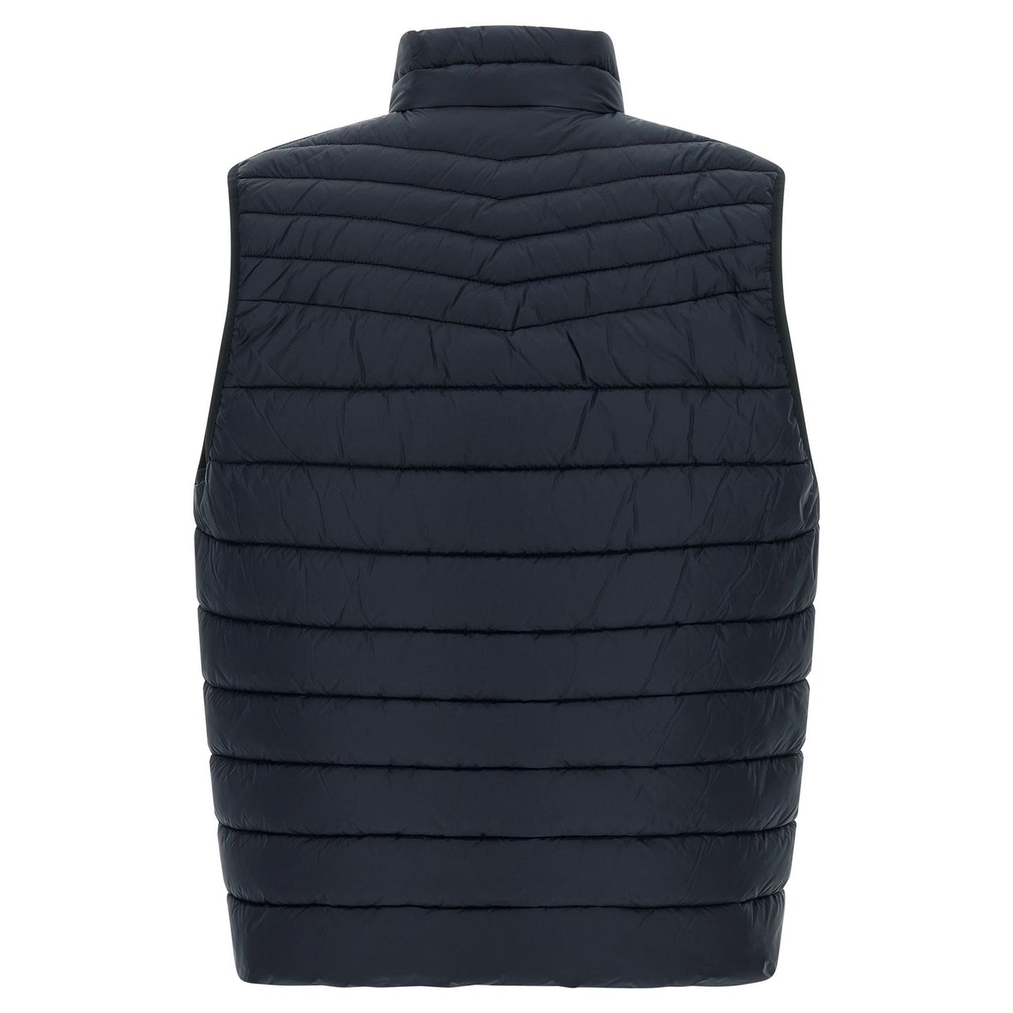 Hugo Boss Blue Recycled Polyamide Sleeveless Jacket