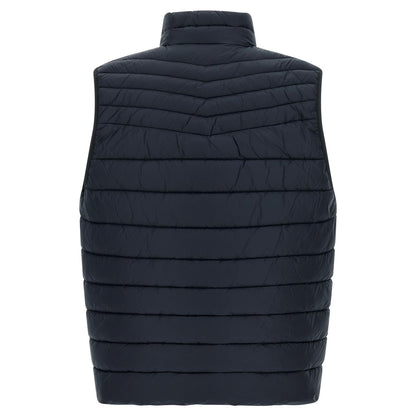 Hugo Boss Blue Recycled Polyamide Sleeveless Jacket