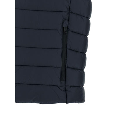 Hugo Boss Blue Recycled Polyamide Sleeveless Jacket