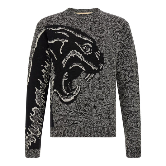 Valentino Garavani Bicolor Virgin Wool Cardigan