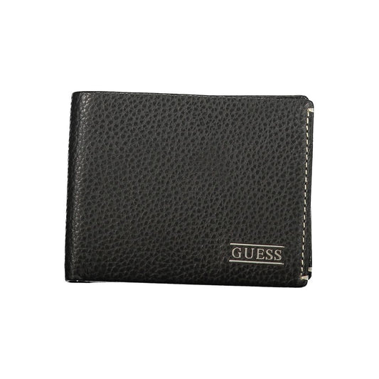Guess Jeans Black Leather Men's Wallet