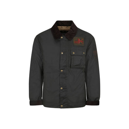 Barbour International Bicolor Cotton Full-Length Jacket