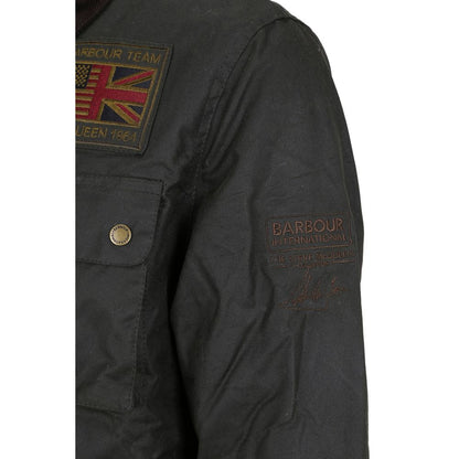 Barbour International Bicolor Cotton Full-Length Jacket