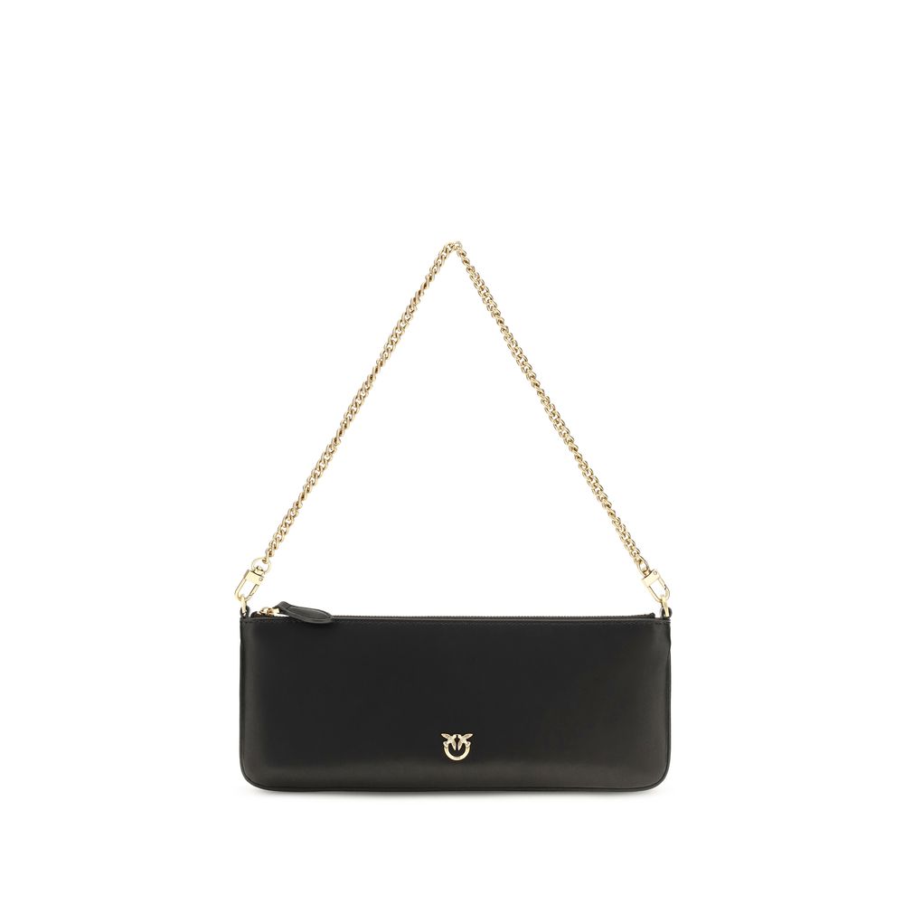 PINKO Black Calf Leather Bos Taurus Wallet
