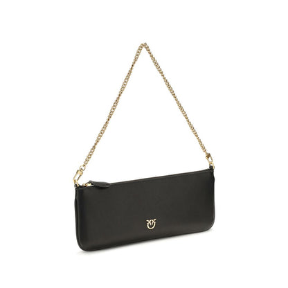 PINKO Black Calf Leather Bos Taurus Wallet