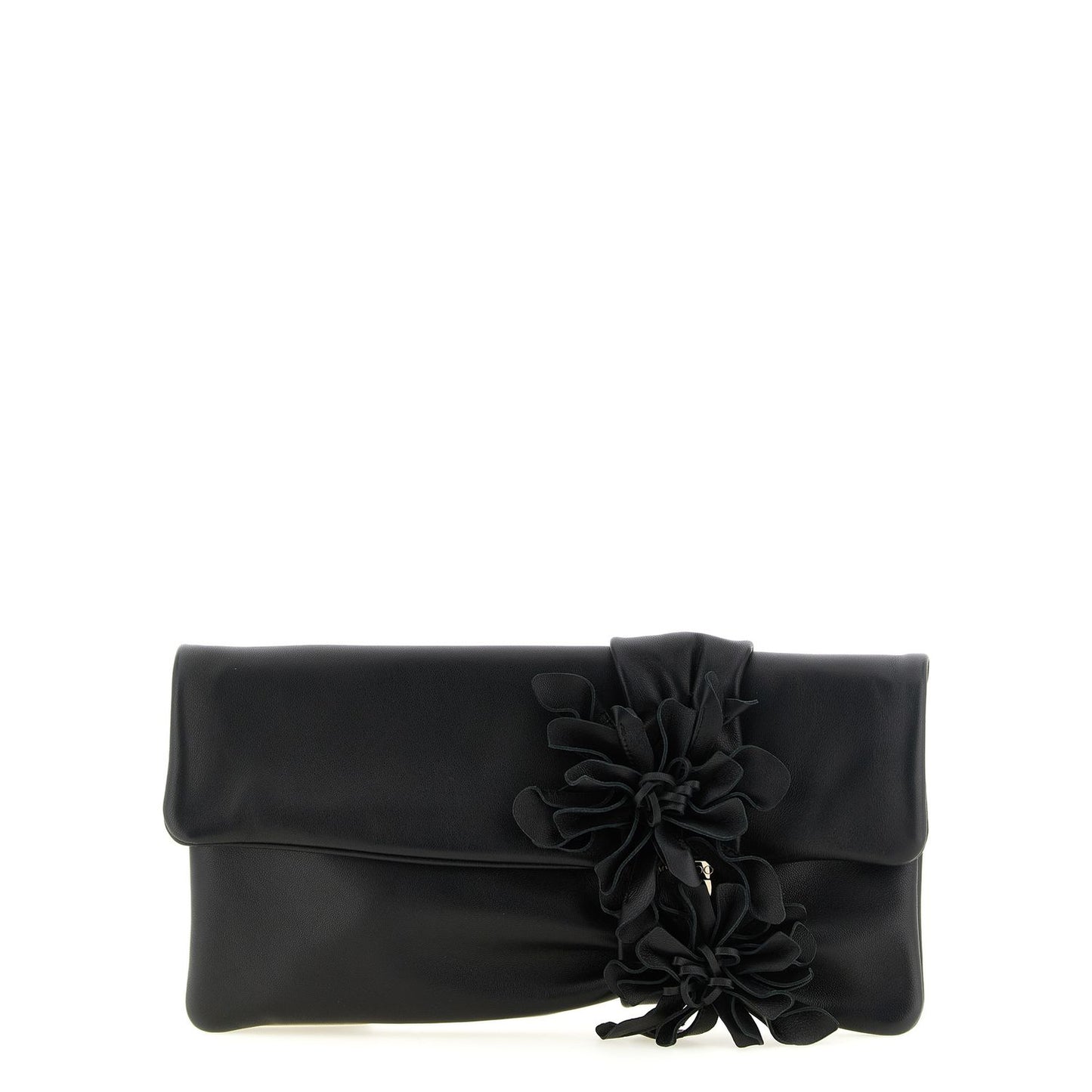Jimmy Choo Black Lamb Leather Clutch Bag