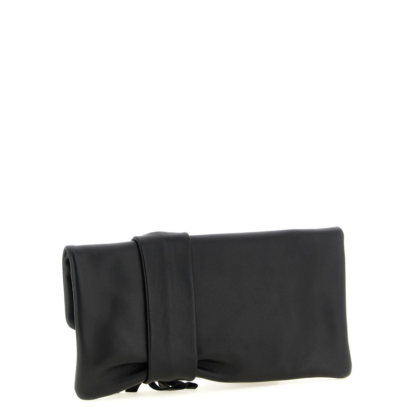 Jimmy Choo Black Lamb Leather Clutch Bag