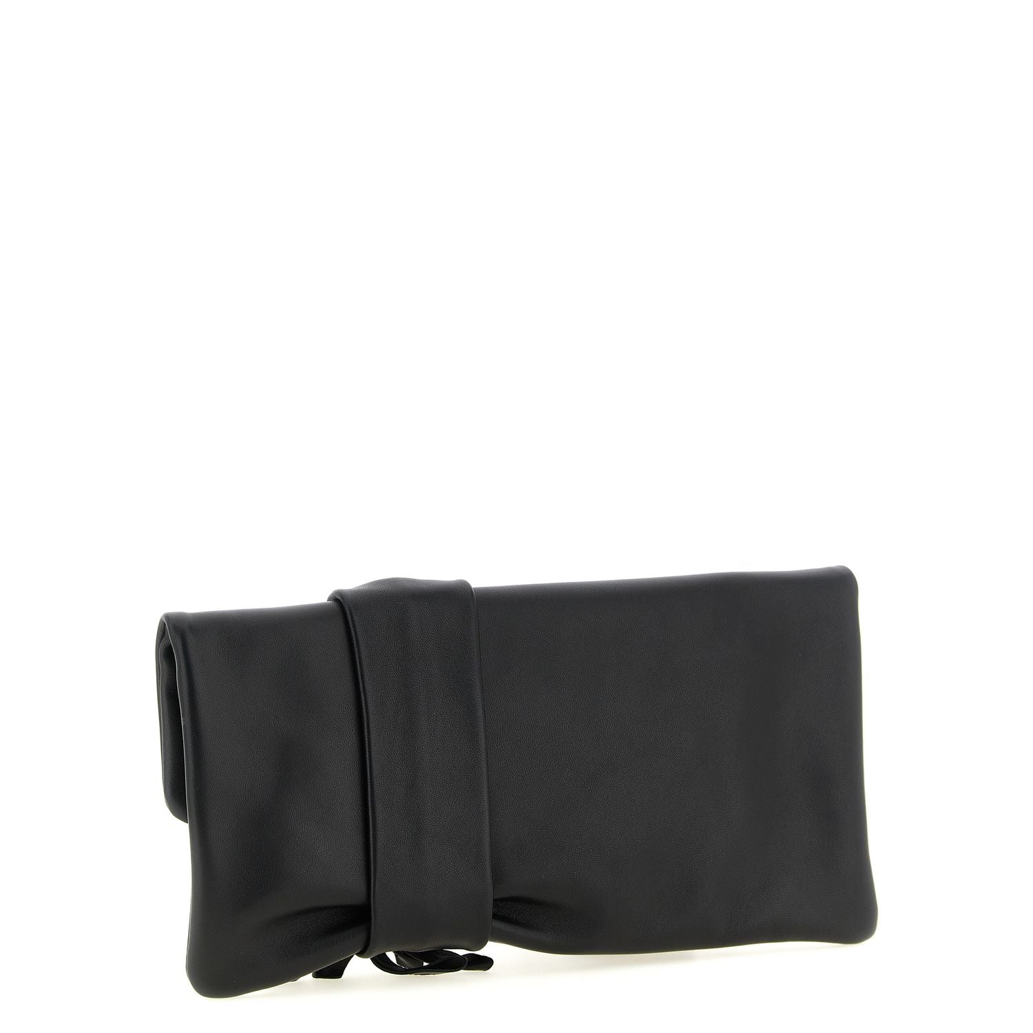 Jimmy Choo Black Lamb Leather Clutch Bag