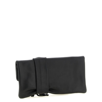 Jimmy Choo Black Lamb Leather Clutch Bag