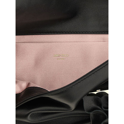 Jimmy Choo Black Lamb Leather Clutch Bag