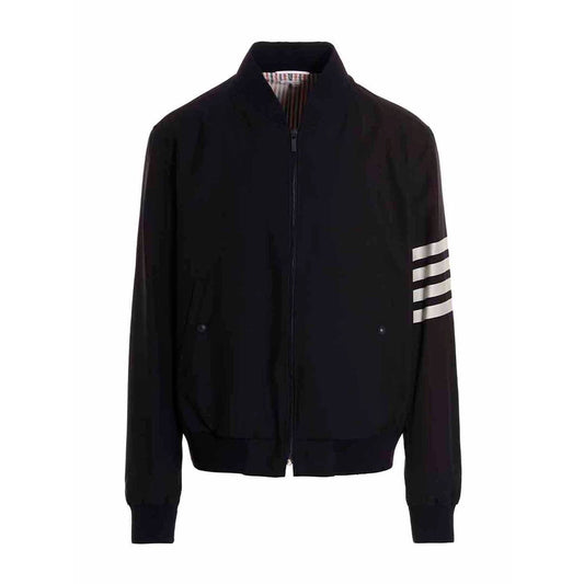 Thom Browne Blue Wool Bomber