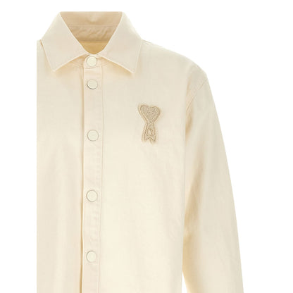 Ami Paris Beige Cotton Blouse