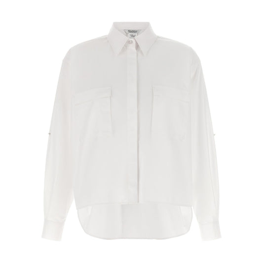 Max Mara White Cotton Blouse