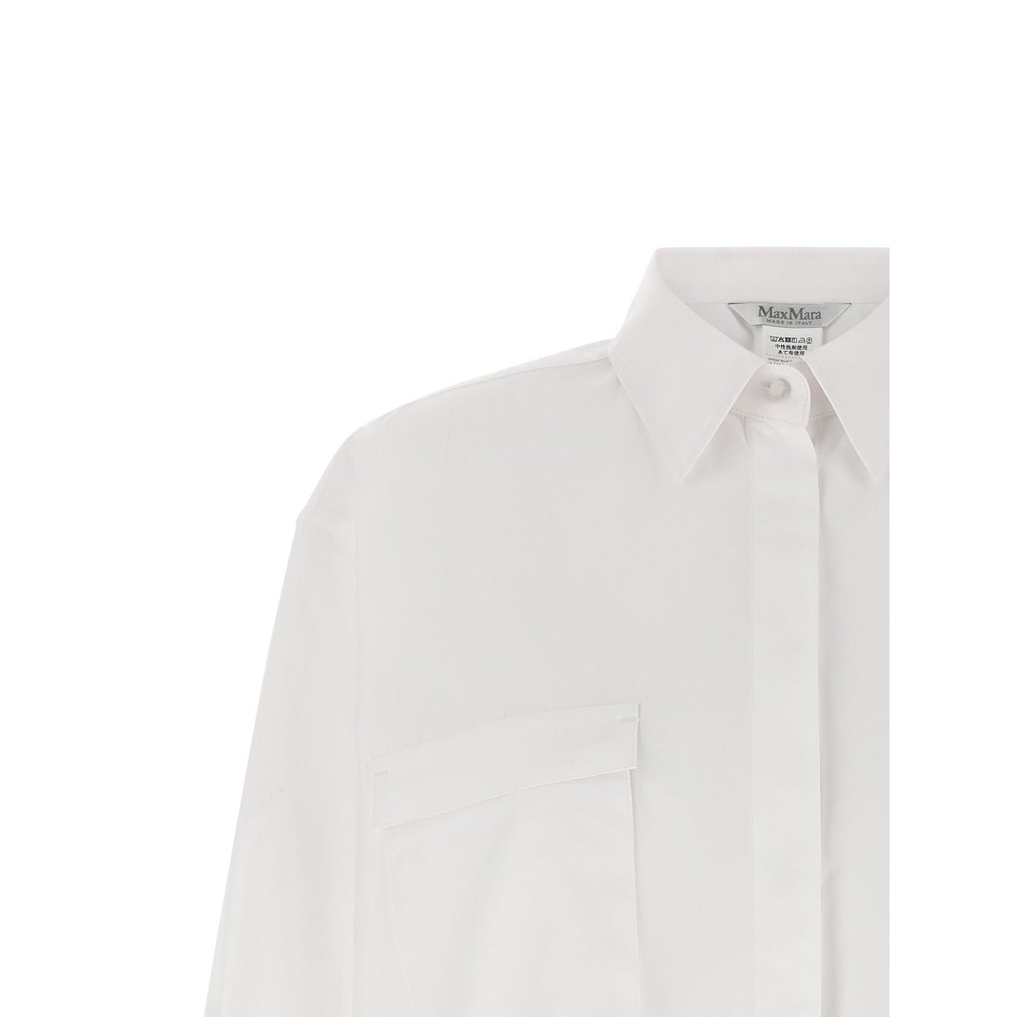 Max Mara White Cotton Blouse
