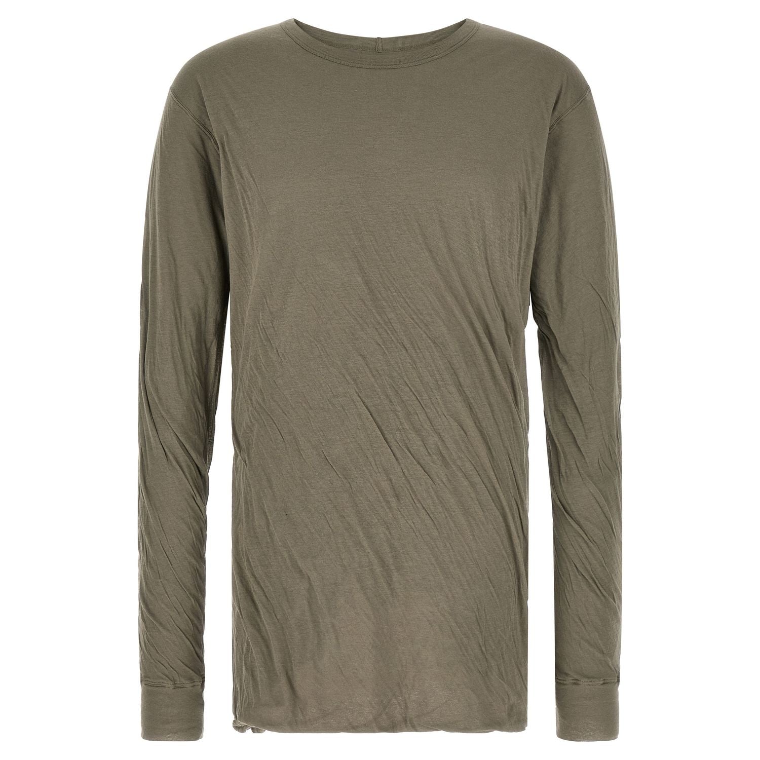 Rick Owens Gray Cotton T-Shirt
