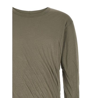 Rick Owens Gray Cotton T-Shirt