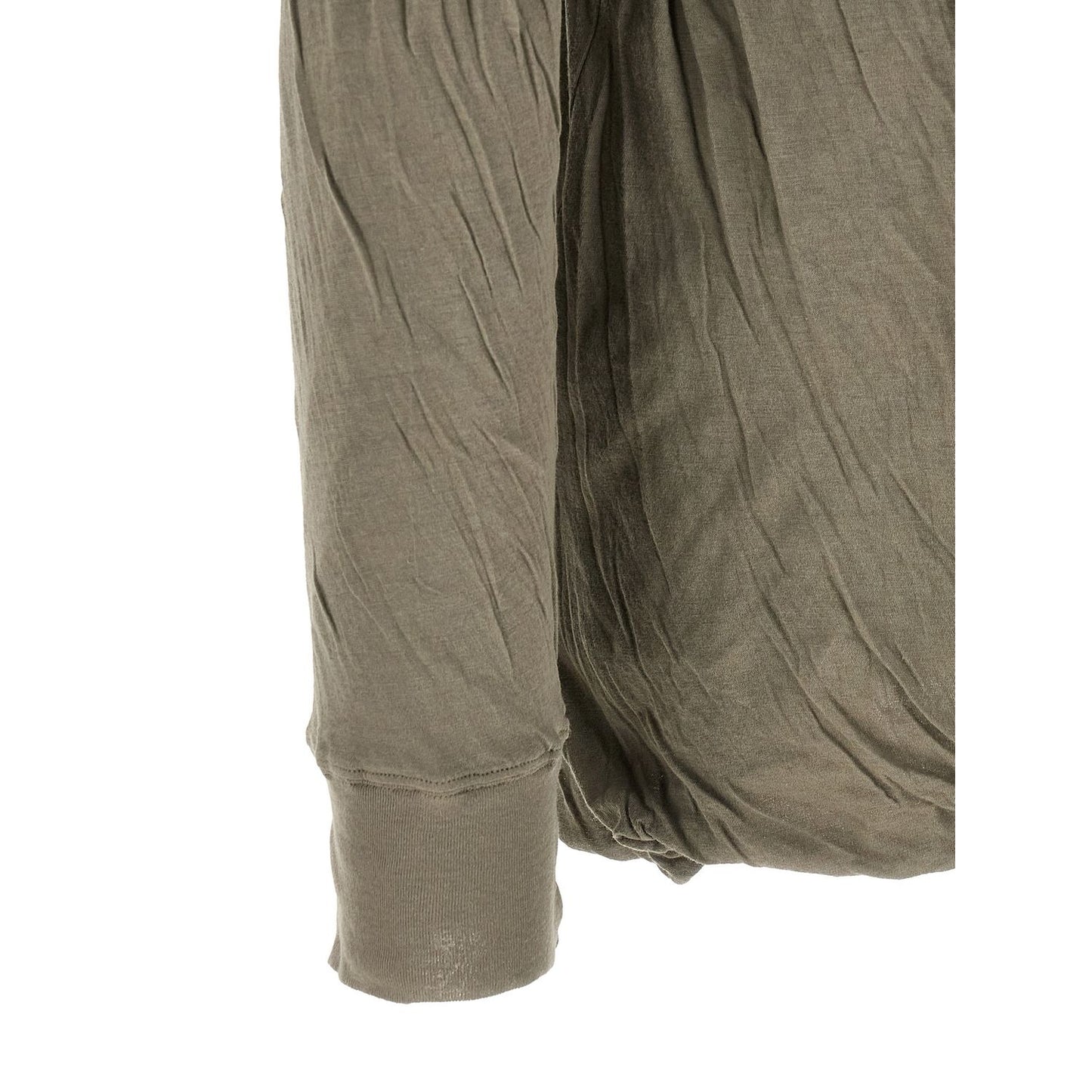 Rick Owens Gray Cotton T-Shirt