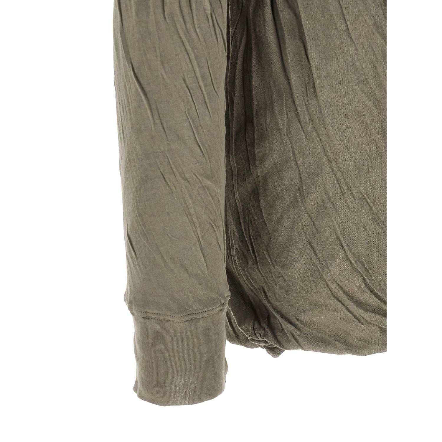 Rick Owens Gray Cotton T-Shirt