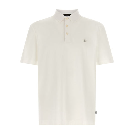 Hugo Boss White Cotton Polo Shirt