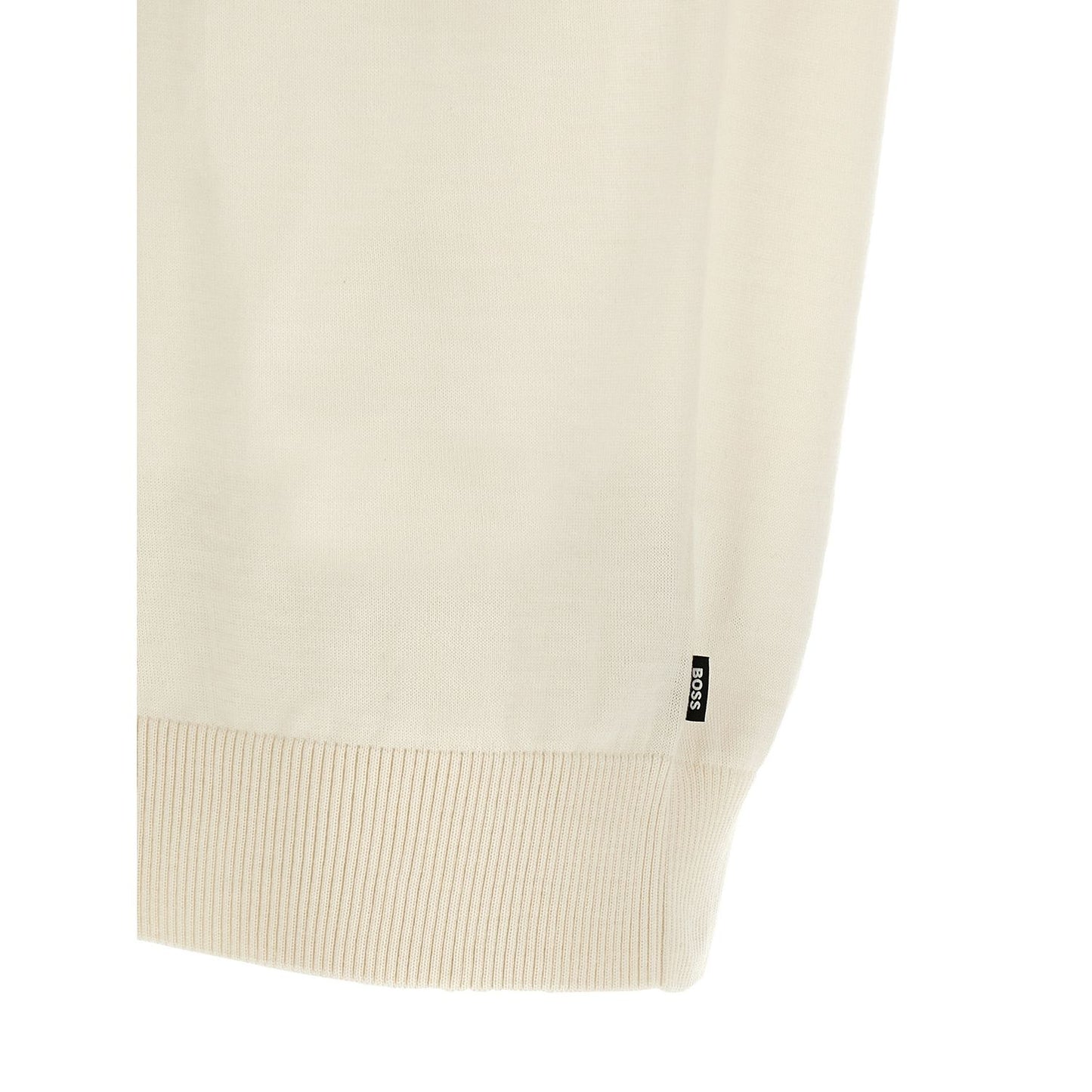 Hugo Boss White Virgin Wool T-Shirt