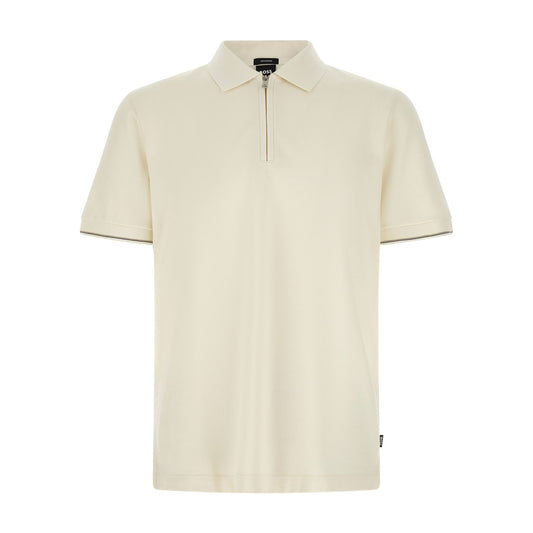 Hugo Boss Beige Cotton Polo Shirt
