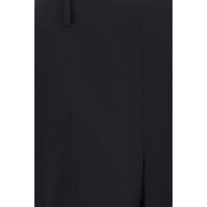 Khaite Black Polyester Casual Pants