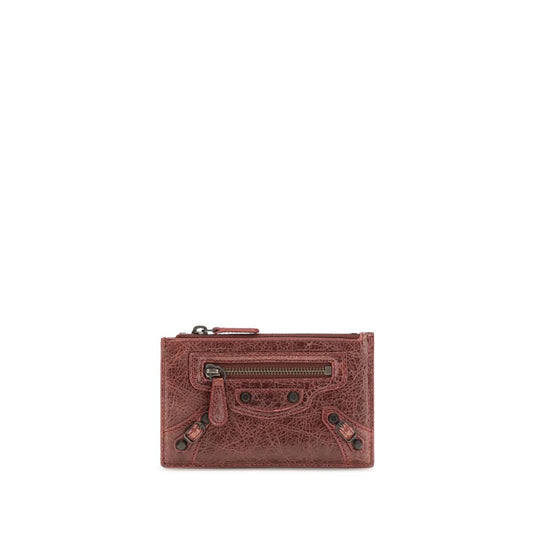 Balenciaga Bordeaux Lamb Ovis Aries Aries Wallet