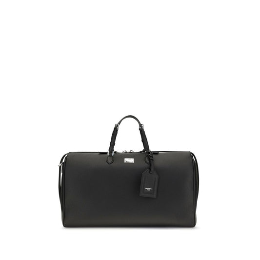 Dolce & Gabbana Black Calf Leather Bos Taurus Luggage And Travel