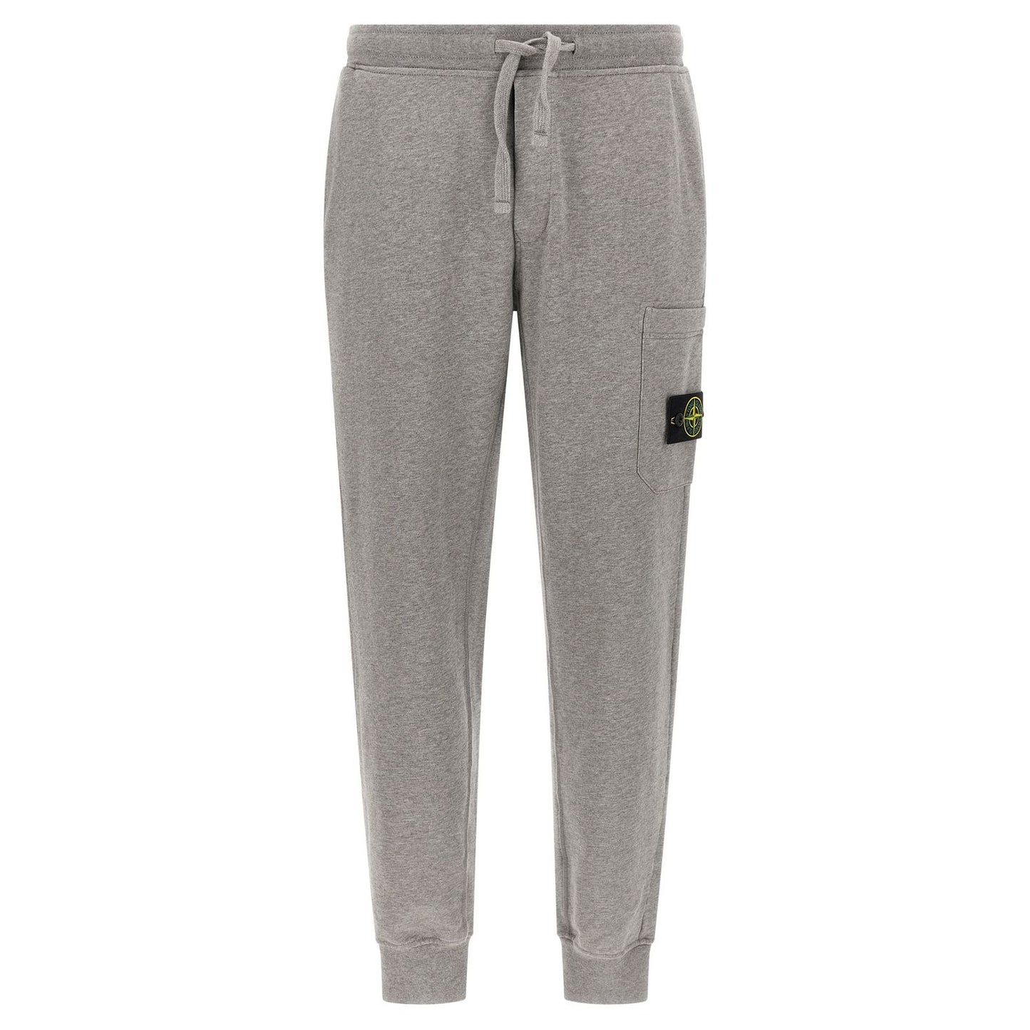 Stone Island Gray Cotton Joggers (Workout Pants)
