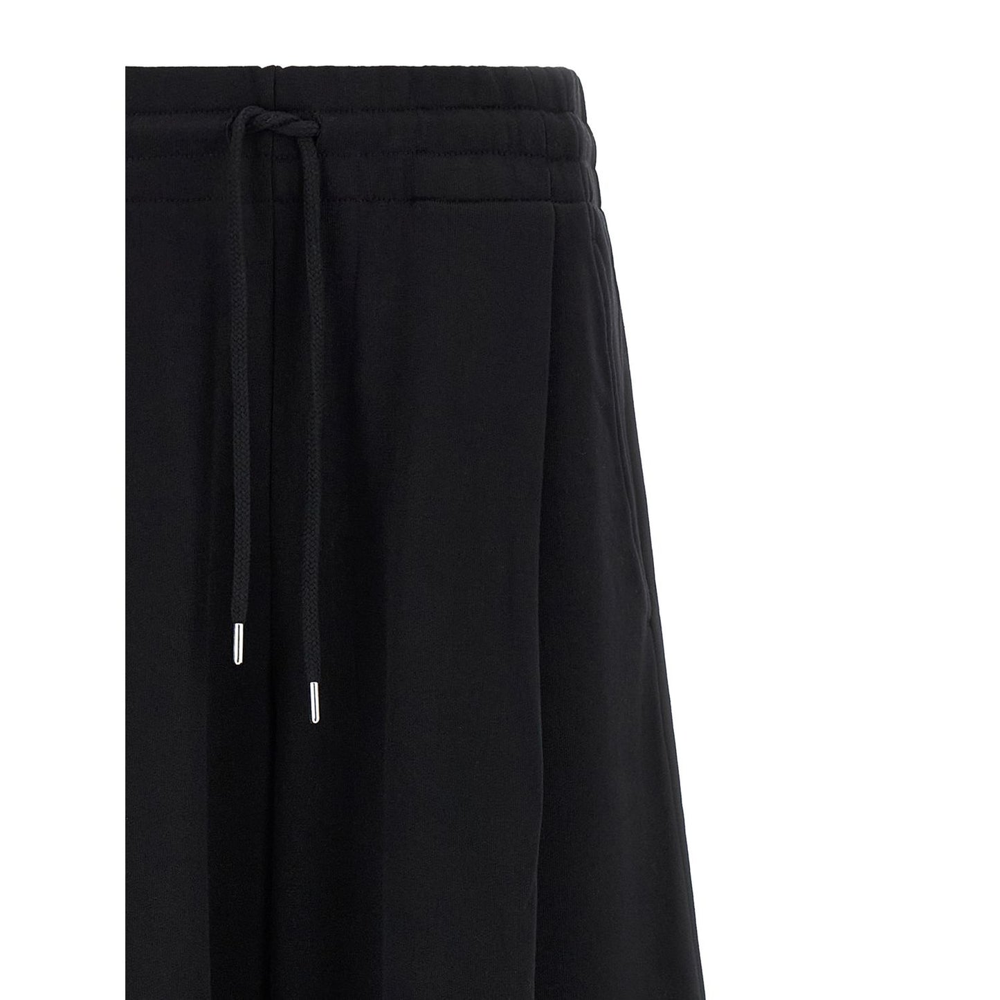 Dries Van Noten Black Cotton Athletic Pants