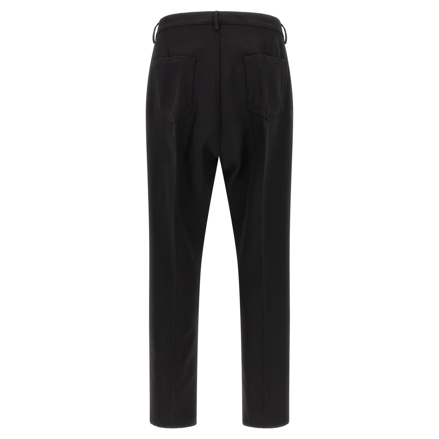 Rick Owens Black Cotton Casual Pants
