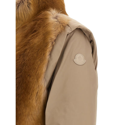 Moncler Beige Polyester Sleeveless Jacket