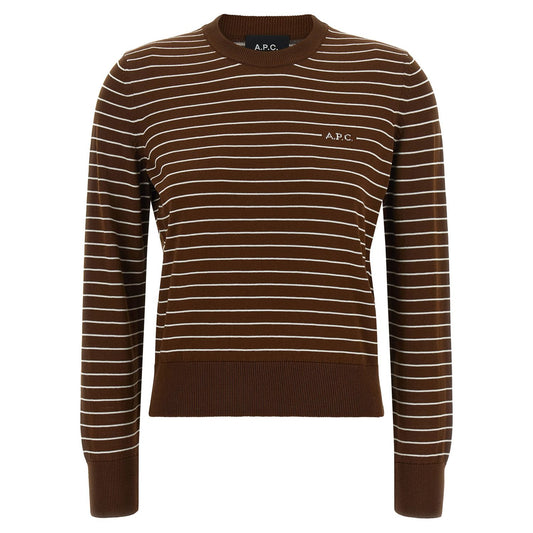 A.P.C. Brown Cotton Cardigan