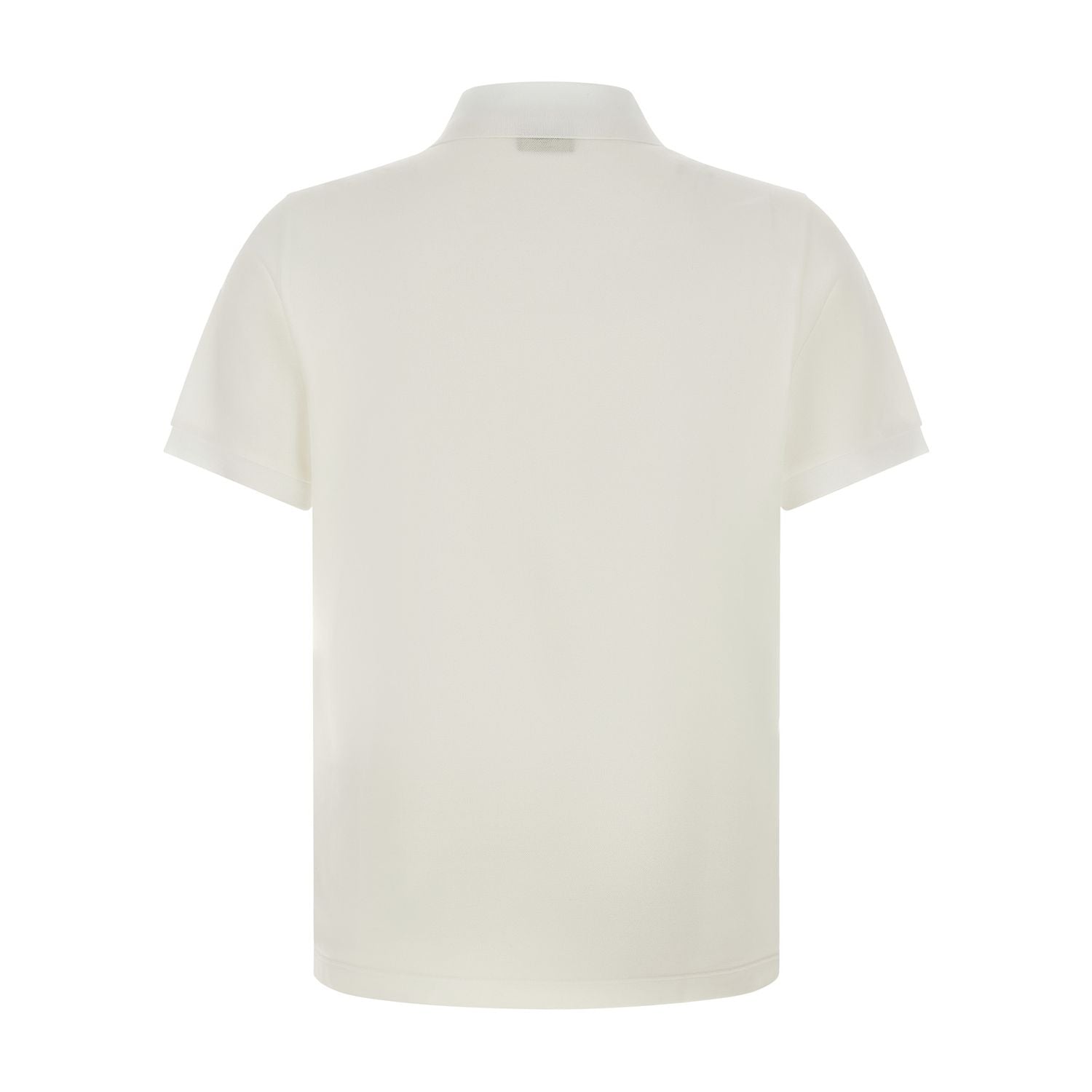 Fendi White Cotton Polo Shirt