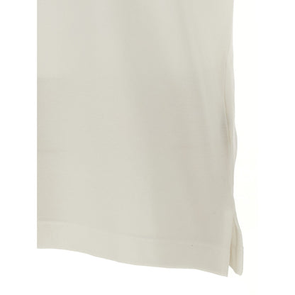 Fendi White Cotton Polo Shirt