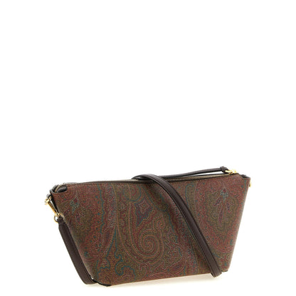 Etro Brown Cotton Crossbody Bag