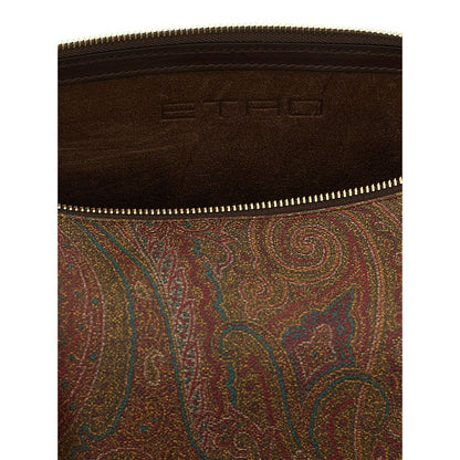 Etro Brown Cotton Crossbody Bag