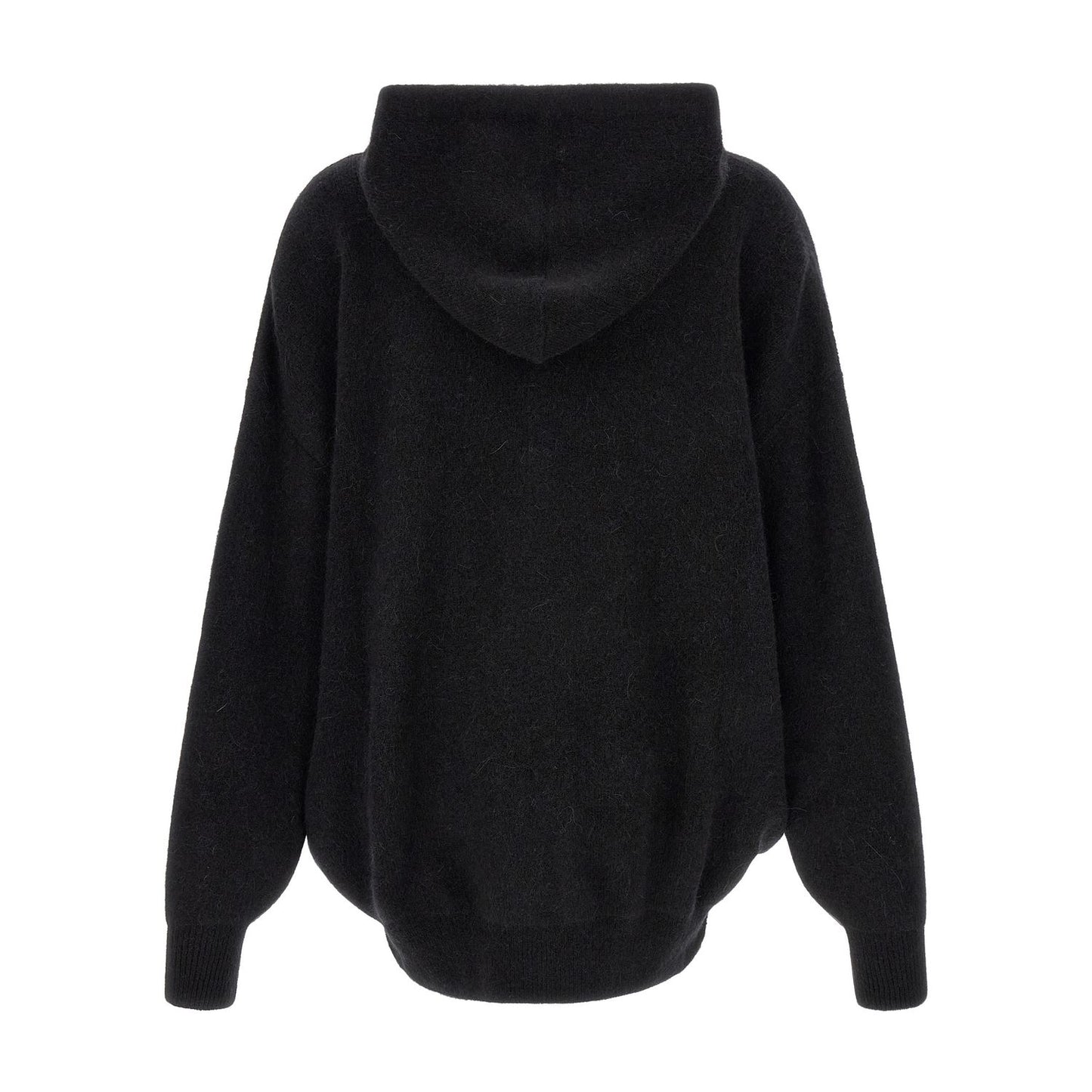 Rick Owens Black Marabou Sweatshirt