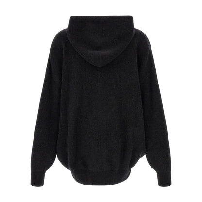 Rick Owens Black Marabou Sweatshirt