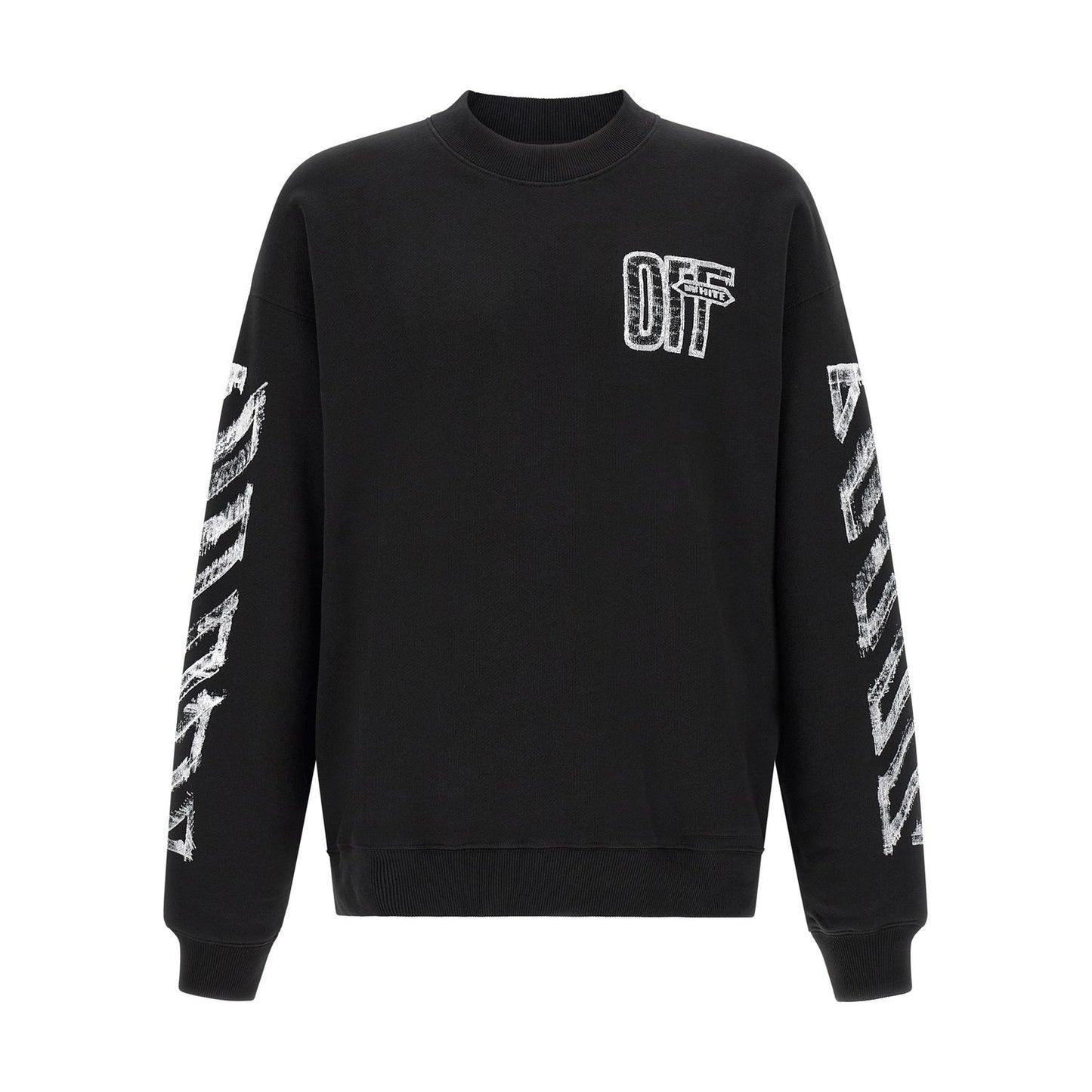 Off-White Black Cotton Sweatshirt