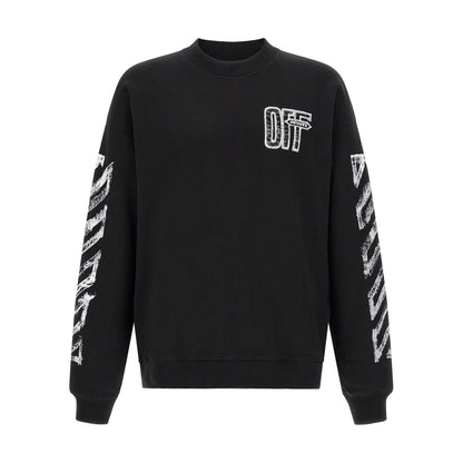 Off-White Black Cotton Sweatshirt