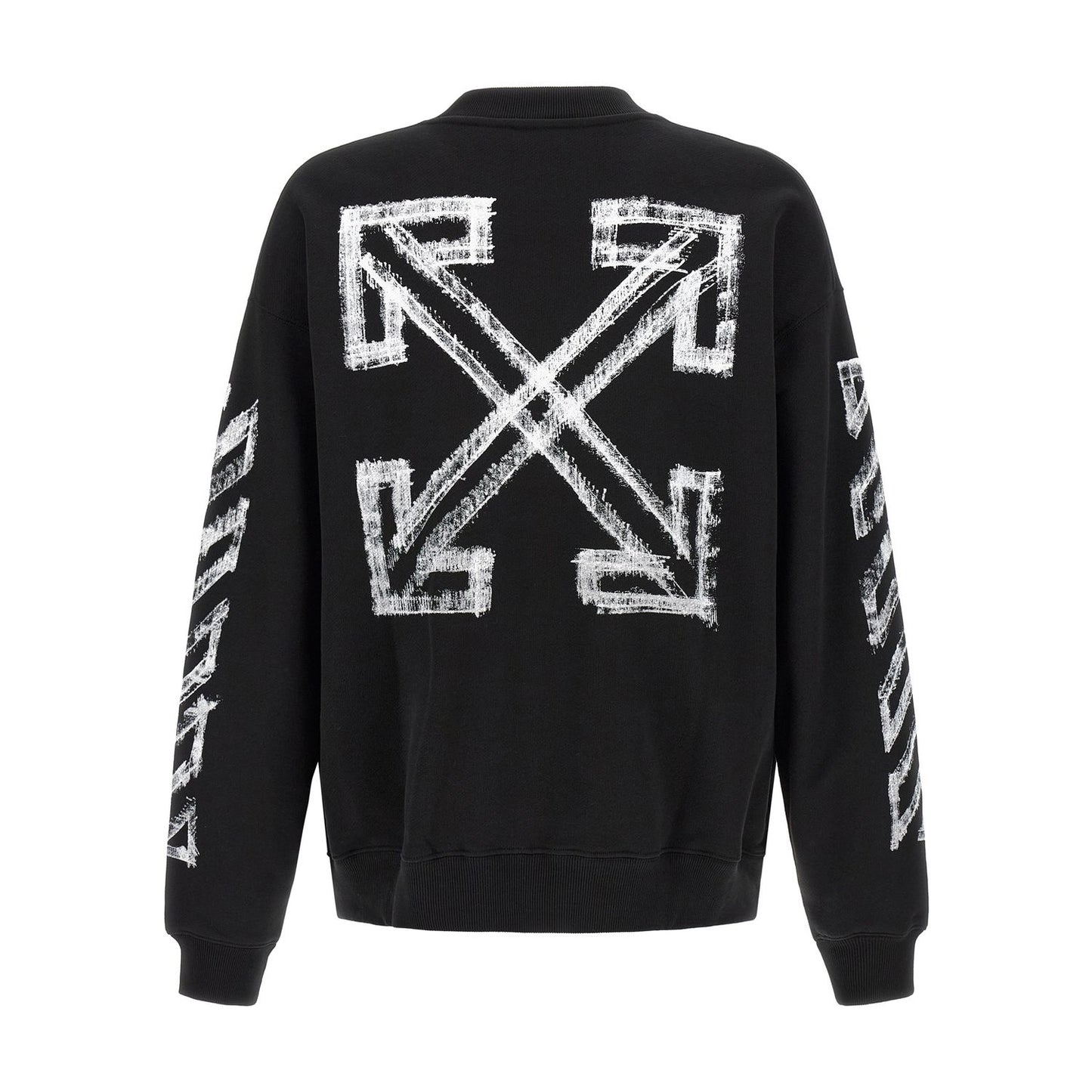 Off-White Black Cotton Sweatshirt