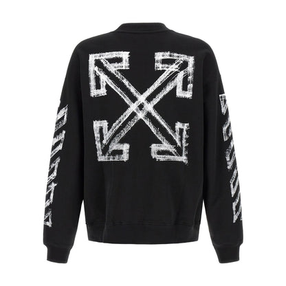 Off-White Black Cotton Sweatshirt