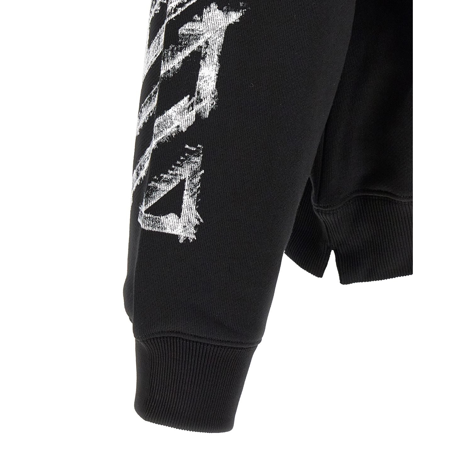 Off-White Black Cotton Sweatshirt