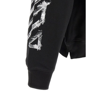 Off-White Black Cotton Sweatshirt