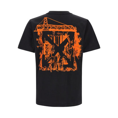 Off-White Black Cotton T-Shirt